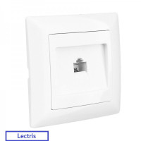 Lectris розетка компьютерная белая LCI022
